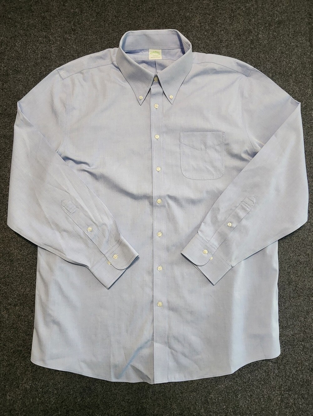 Brooks Brothers Pale Blue Button-Down  Slim Fit Dress Shirt